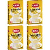 Orçel Muzlu Süt Aromalı İçecek Tozu Oralet Çay 4 x 200 gr - 300 gr