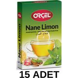 Orçel Nane Limon (Mentöllü) Aromalı Içecek Tozu Oralet Çay 15 x 200GR. - 1 kg