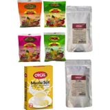 Orçel Portakal +Muzlu Süt +Karadut +Elma + Kivi +Limon +Kuşburnu Aromalı İçecek Tozu Oralet 7 Adet