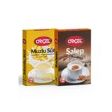 Orçel Salep Muzlu Süt Aromalı İçecek Tozu Oralet Çay 2 x 200 G