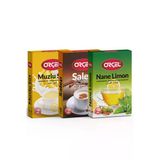 ORÇEL Salep Muzlu Süt Nane Limon Aromalı Içecek Tozu Oralet Çay 3x200gr.