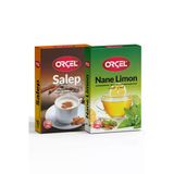 Orçel Salep Nane Limon Aromalı Içecek Tozu Oralet Çay 2X200gr.