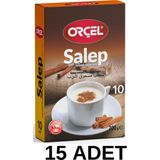 Orçel Salep (Sahlep 10 Fincan Tek Içimlik Tarçınlı) 15 x 200GR. - 3 kg