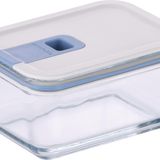Orchid Neoflam Perfect Seal dikdörtgen cam saklama kabı, kapaklı, mikrodalga fırın, fırına uygun, 500 ml