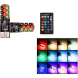 ORCO ELEKTRIC ( 2 x Adet ) 1 Takım LED T10 Dipsiz Ampul 12V Rgb Kumandalı Yeni Nesil ( 5W Dipsiz Ampul Rgb ) - RGB YENİ NESİL