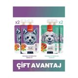 Ördek - Havuç & Kuzu - Havuç Köpek Et Ezmesi Köpek Ödül Maması Seti 4x90 gr