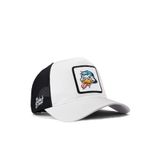 Ördek Logolu Beyaz-Siyah Trucker Şapka