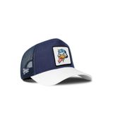 Ördek Logolu Cordura Beyaz-Lacivert Trucker Şapka