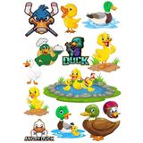 Ördek Temalı Sticker Set-1 13 Parça Telefon, Tablet, Defter, Laptop Sticker