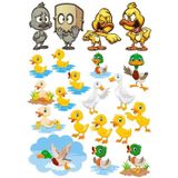 Ördek Temalı Sticker Set-2 18 Parça Telefon, Tablet, Defter, Laptop Sticker