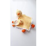 Ördek Uyku Arkadaşı ve Çıngırak Amigurumi Organik Oyuncak