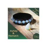 Ordem Aytaşı Bileklik & Çelik Kolye Doğal Taş Set Ürün (Kadın Sağlığı & Hormonal Denge)