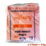 Ordinary Turuncu Market Poşeti Torbası Hışır Atlet Poşet Orta Boy 26 x 50 CM 3 KG