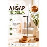 OrdoVeni Ahşap Tütsülük – Dekoratif Modern Tasarım Doğal Ahşap Tütsü Standı | Salon, Ev & Ofis İçin Şık Obje