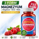 ordovital Magnezyum Complex & Vitamin B6 | 250MG | Bisglisinat - Sitrat - Malat | 60 Gummy - Ahududu
