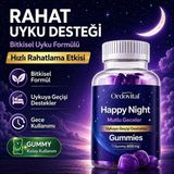 ordovital Uyku Düzenleyici | Rahat ve Sakin Derin Gece Uykusu Için Uyku Gummy | Happy Night Gummies - Uyku Jelibonu