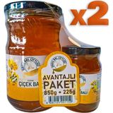 Ordu Bal Çiftliği Süzme Çiçek Balı Cam Kavanoz 850G + 225G Hediyeli X2 Adet - 2150 gr