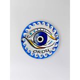 Ordu Temalı Polyester Kabartmalı Nazar Magnet Çap: 7 Cm – Dekoratif Hediyelik Buzdolabı Süsü (Kod:1219)
