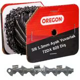 Oregon 3/8 1,3Mm Ayak Yuvarlak 72Dx 820 Diş Top Testere Zinciri