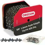Oregon 3/8" 1,5Mm Ayak Köşeli 73Lpx 820 Diş Top Testere Zinciri