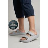 Oregon Shoes Feelup Comfort Taban Eva Erkek Plaj Havuz Deniz Günlük Cırtlı Terlik Gri