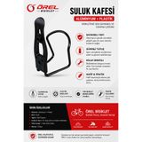 örel bisiklet Bisiklet Matara [suluk] Kafesi Alüminyum [siyah]