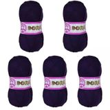 Ören Bayan Dora Örgü İpi - Koyu Mor - 5'Li Paket - ( Renk Kodu : 060)
