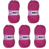 Ören Bayan Dora Örgü İpi - Pembe - 5'Li Paket - ( Renk Kodu : 044)