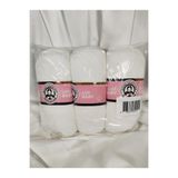 Ören Bayan LUX BABY Beyaz El Örgü İpi Art NO:3010 - Nm:3.4 - 100gr. 340mt. (3 Adet) - Renk: 111