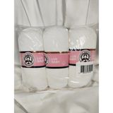 Ören Bayan LUX BABY Beyaz El Örgü İpi Art NO:3010 - Nm:3.4 - 100gr. 340mt. (3 Adet) - Renk: 111