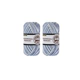 Ören Bayan Madame Cotton Multicolor Mavi - Beyaz El Örgü İpi (2 Adet) - Renk: 445