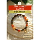 Orenda Design Akik, Unakit, Garnet Doğal Taş Bileklik – Dişil Enerji & Döngü Dengesi