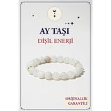 Orenda Design Ay Taşı Doğal Taş Bileklik (Içsel Güç ve Denge) 1.kalite Doğal Taş