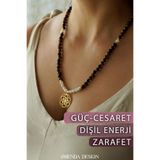 Orenda Design Güç/korunma – Yaşam Tohumu – Kaplan Gözü – Ay Taşı Doğal Taş Kolye