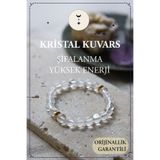 Orenda Design Kristal Kuvars Doğal Taş Bileklik (ŞİFALI ENERJİ KAYNAĞI) 1.kalite Doğal Taş