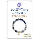 Orenda Design Sodalit, Lapis Lazuli, Akuamarin Taşlı Boğaz Çakra Bilekliği – İfade Gücü ve İletişim