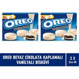 Oreo Beyaz Çikolata Kaplamalı 246 gr Bisküvi (2 adet)