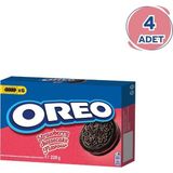 Oreo Bisküvi Çilekli 228GR - 4 Paket - 228 gr