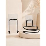 Orevio Duvara Yapışkanlı 2’li Düzenleme Seti Havlu Askısı ve Tuvalet Kağıdı Tutucu