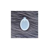 Orevio Epoksi Reçine Oval Kolye Silikon Kalıbı Esnek Parlak Silikon Kalıp - 10 x 10 cm