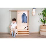 Orfis Kids Montessori Doğal Ahşap Portmanto - Naturel Ahşap