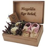 Organic Bonny Baby Kişiye Özel İsimli Hediye Kutusu Spor Pembe