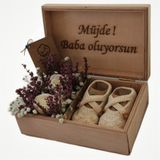 Organic Bonny Baby "Müjde Baba Oluyorsun" Kişiye Özel Hediye Kutusu