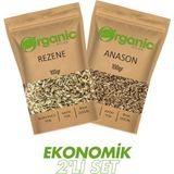 Organic Kiler Rezene Anason Çayı 100gr, İkili Avantajlı Set Doğal & Taze Mahsül - 200 gr