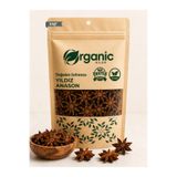 Organic Kiler Yıldız Anason 55 gr | Elenmiş ve Doğal | Aromatik Baharat & Çay | %100 Organik Yıldız Anason