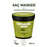 ORGANİC MİMİ Saç Maskesi Jojoba ve Nilüfer Çiçeği Nemlendirici Onarıcı 200 ml