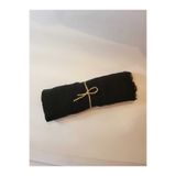 Organic Scarfs Bambu Kraş Şal Siyah