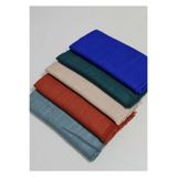 Organic Scarfs Tesettür 5'li Flamlı Pamuklu Yazma Eşarp 100x100cm (Karışık Renk)