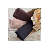 Organic Scarfs Tesettür Hijab Kadın Bambu Kraş Şal Modeli-3'lü Set