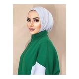 Organic Sweatshirt Ile Giyilen Çıtçıtlı Fular Şal Üzeri Uyumlu Havuz Ve Deniz Bone Şalı